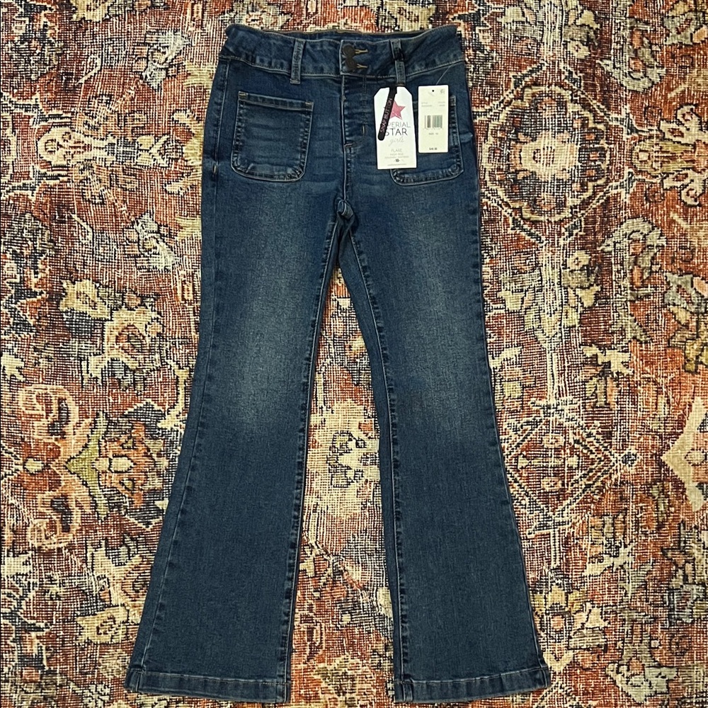 Imperial Star Dark Blue Flare Jeans